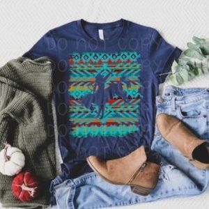 Graphic T-shirt with Western Graphic